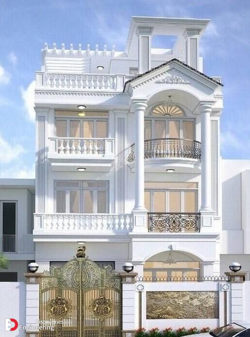 طراحی نما ساختمان سبک کلاسیک